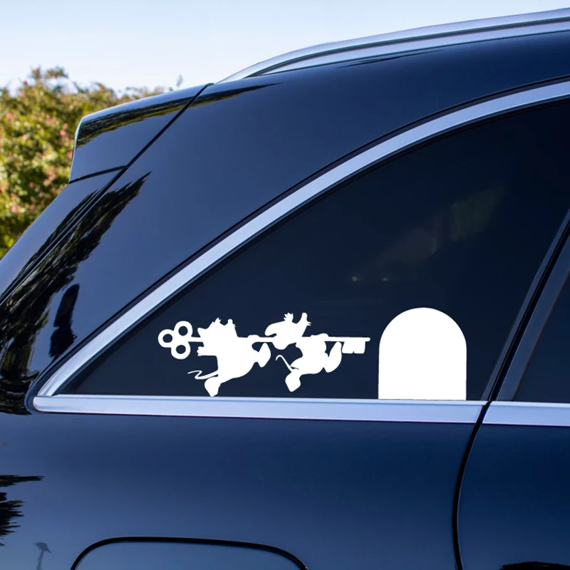 Wall Stickers Self Adhesive Wall Stickers Vinyl Stickers Vinyl Wall Stickers Self Adhesive Stickers Mouse Hole Stickers Car Stickers Princess Cinderella Mice Jac and Gus Gus Vinyl Art Sticker Home Wall Decor Lucifer Mouse Hole Decals For Laptop Car Decoration