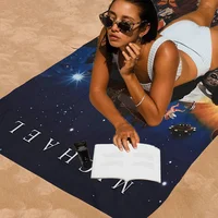 Michael Jackson Beach Towel Cartoon Cute Summer Kids Large Bath Pool Beach Towel Microfiber Absorbent for Swimming Travel 2