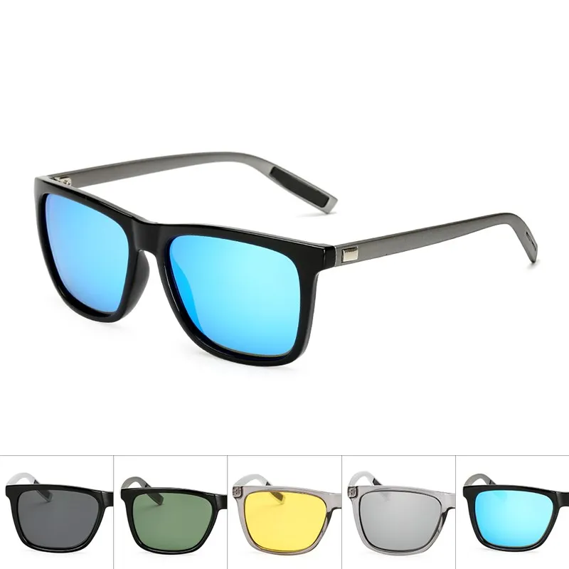 

Солнцезащитные очки поляризационные для мужчин и женщин UV-400, зеркальные, квадратной формы, в винтажном стиле ретро