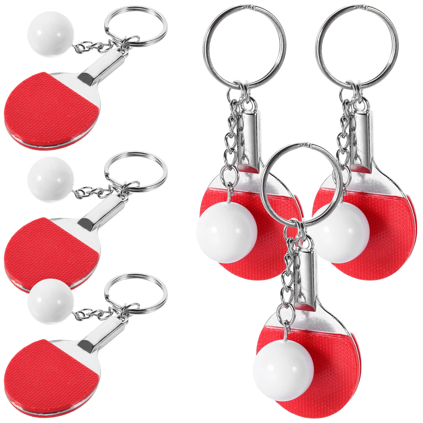 6 Pcs Sports Keychain Gifts Suits Boys Set Ring Pendant Metal Small Keychains Miss 5 pcs key chain mini backpack keychain ring pendant bag charm baseball keychains women sports party favors kids miss