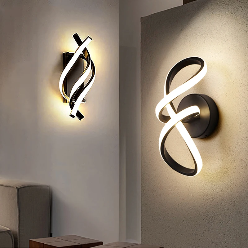 LED Wall Lamp Nordic Modern LED Wall Lamp Wall Decoration For Living Room Bedroom Bedside Lamp Minimalist Indoor Lighting Decoration