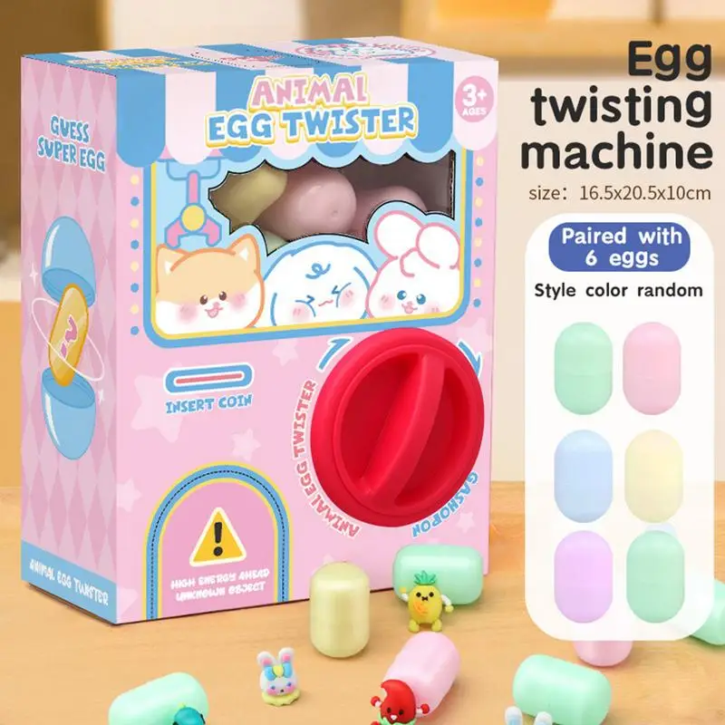 Children's Pet Story Gashapon Machine Egg Twisting Machine Household Mini Cartoon Doll Twisted Egg Blind Box Girl Christmas Gift 2