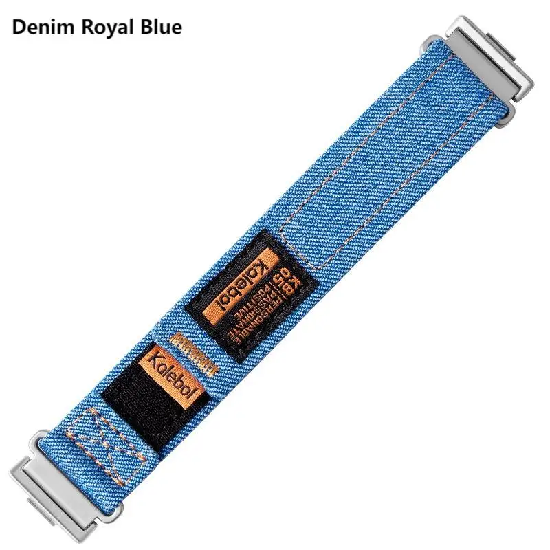 Denim Velcro Nylon Strap - Adjustable Replaceable Bracelet