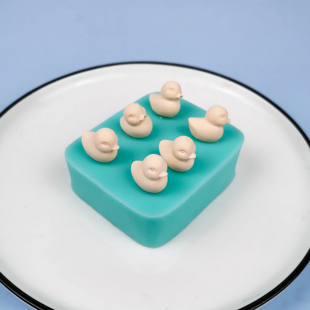 Przy Animal Mini Duck Mold Fondant Mould Six Holes 3d Cute Lovely Ducks