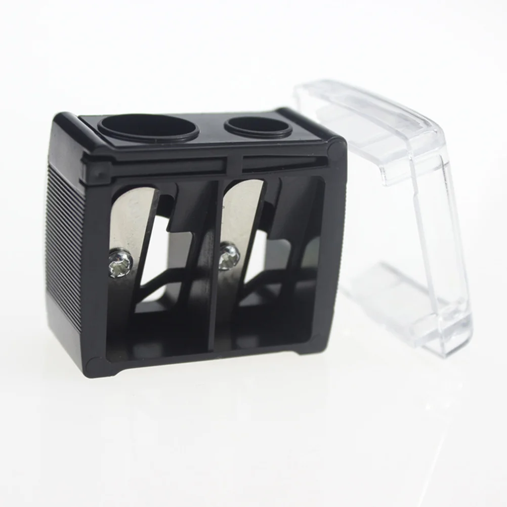 

Pencil Sharpener Double Holes Cosmetic Sharpener For Cosmetic Brush Eyeliner Pencil Makeup Pencil Sharpener School Office