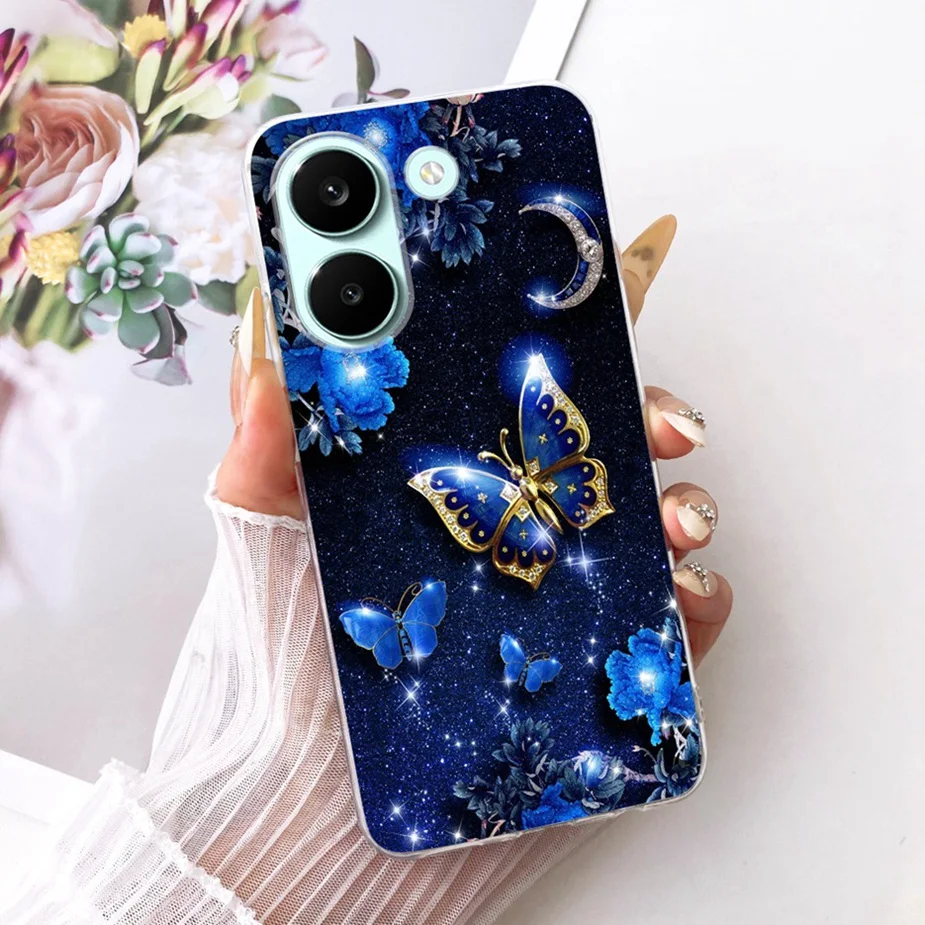 Colorful Flowers Painted Soft Slim Phone Case Cover