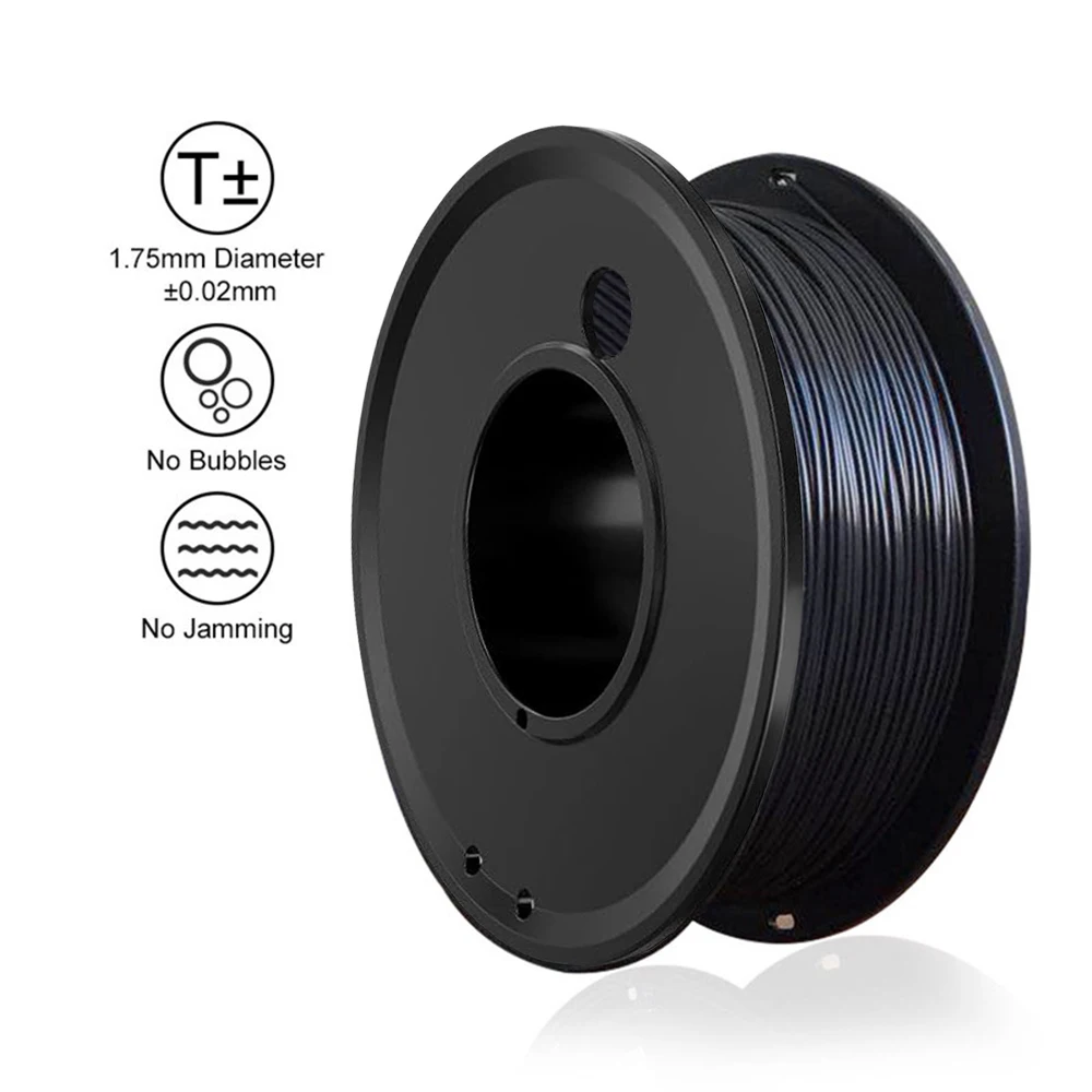 PETG 200G 3D Printer Filament Black and White 1.75mm High Quality FDM Printing Material Solid Color for 3D Printing — view 6
