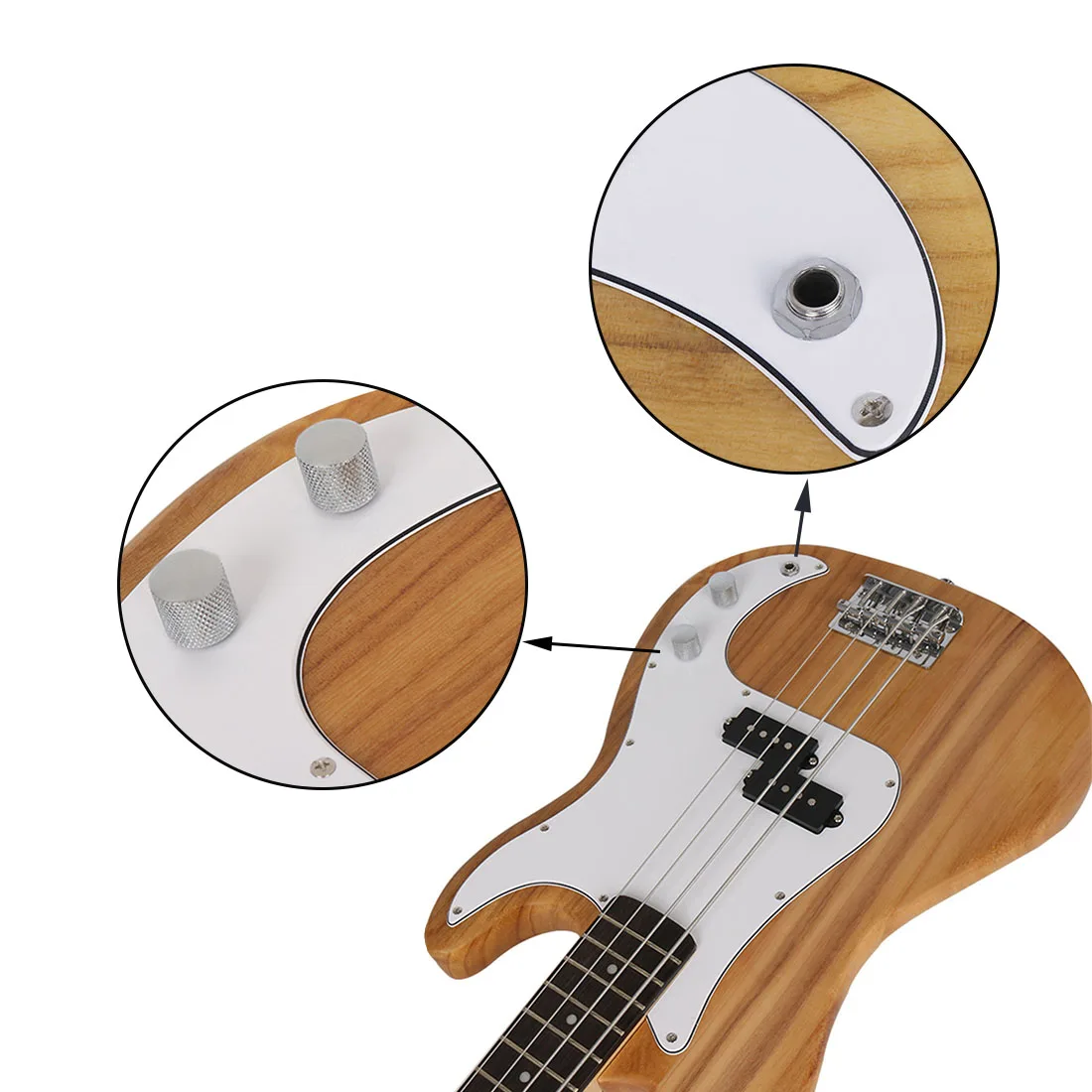 Electric bass guitar IRIN 4 Strings 20 Frets Bass Guitar Basswood Body Electric Bass Guitarra With Bag Amp Tuner Guitar Parts & Accessories