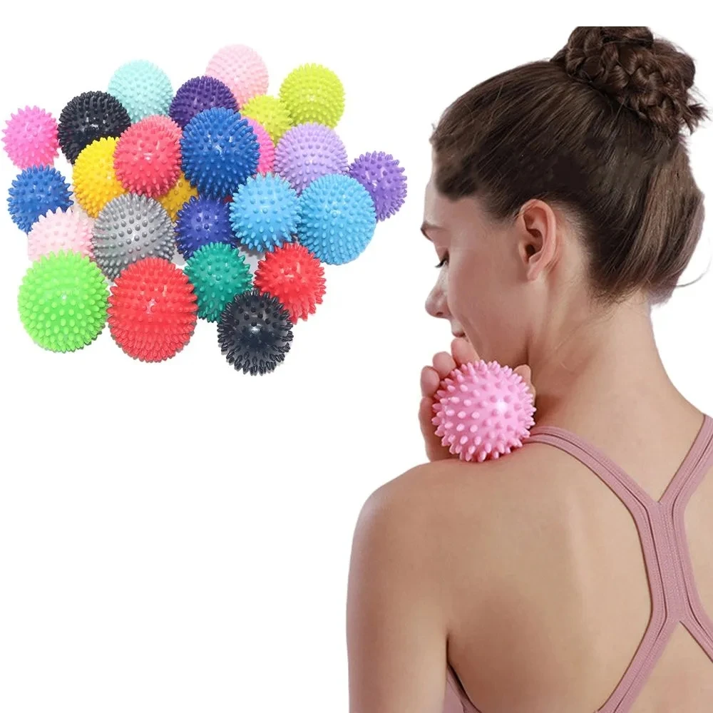 Colorful PVC Spiky Massage Ball Body Deep Tissue Back Massage Foot Massager Pain Stress Relief Muscle Soreness Relief