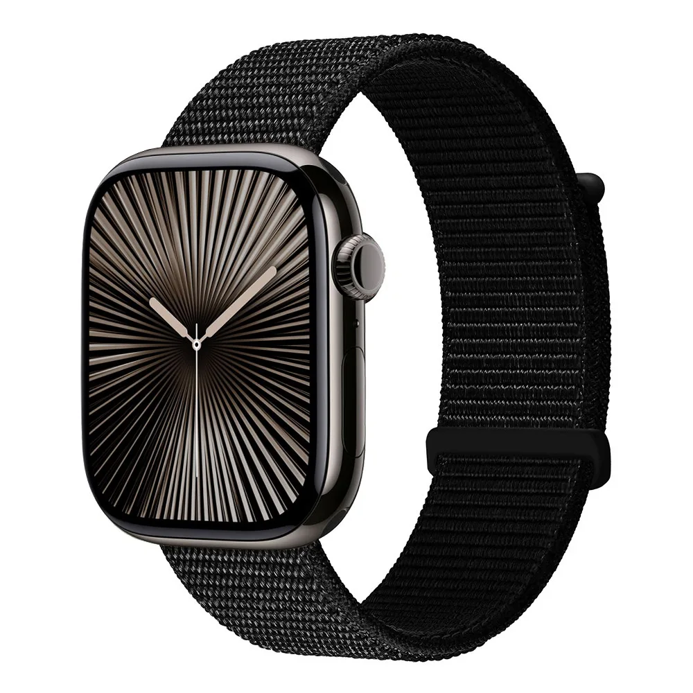 thumbnail image 1 of Correa de nailon para Apple Watch Ultra/2 10 9 8 7 6 5 4 3 SE/2 Pulsera deportiva Loop Iwatch 49mm 46mm 45mm 44mm 42mm 41mm 40mm Correa, 1 of 5