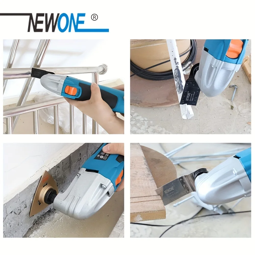 110V NEWONE Oscillating Tool, 2.5 Amp Power Tools, Variable Speed Oscillating Multi-Tool Kit 6