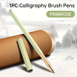 Portable Ink Brush Pen for Creative Writing & Artistry (Primrose)