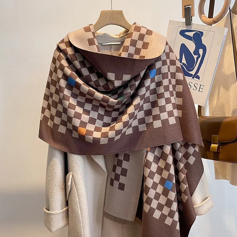 Louis Vuitton Monogram Fringed Winter Scarf