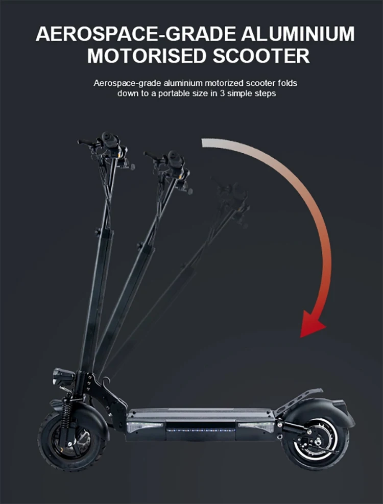SmartGyro Rockway PRO Electric Scooter/ 1200W Motor/ 10 Wheels/ 25km/h /  60km Autonomy/ Black