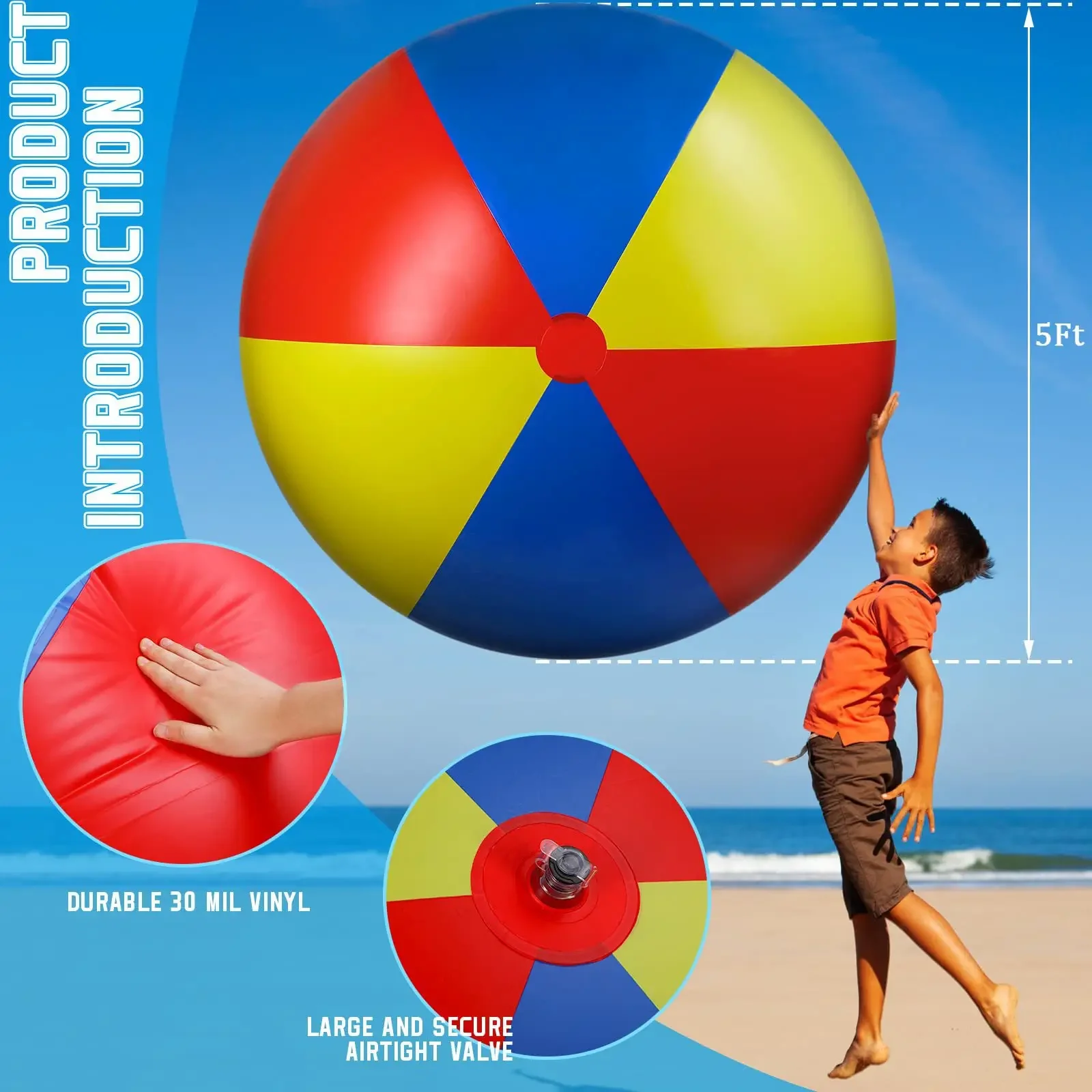 

Super inflatable beach ball water park school beach volleyball kindergarten big ball entertainment group building decoration