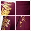 Men's Paisley Floral Gold Bronzing Printed Blazer Luxury Evening Prom Dress 2024 Suits Formal Jackets for Men Costume Homme Coat 5