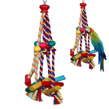 Wooden Rope Bird Toy 1