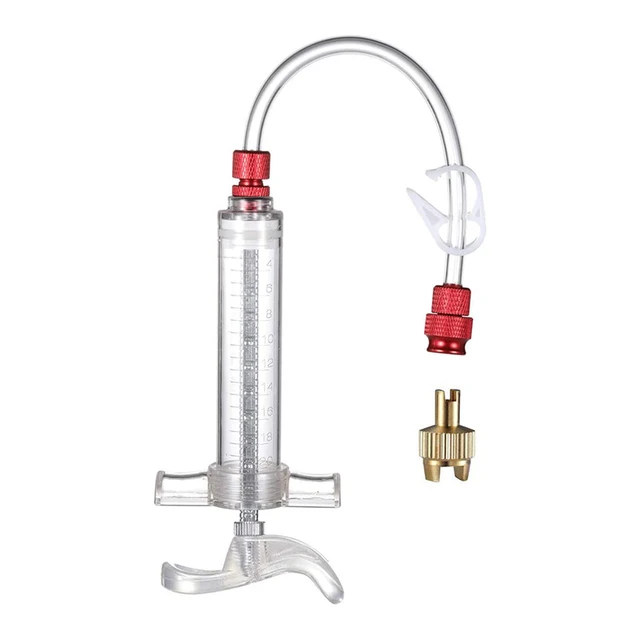 Bike Tubeless Tire Sealant Syringe and Presta Schrader Valve Core