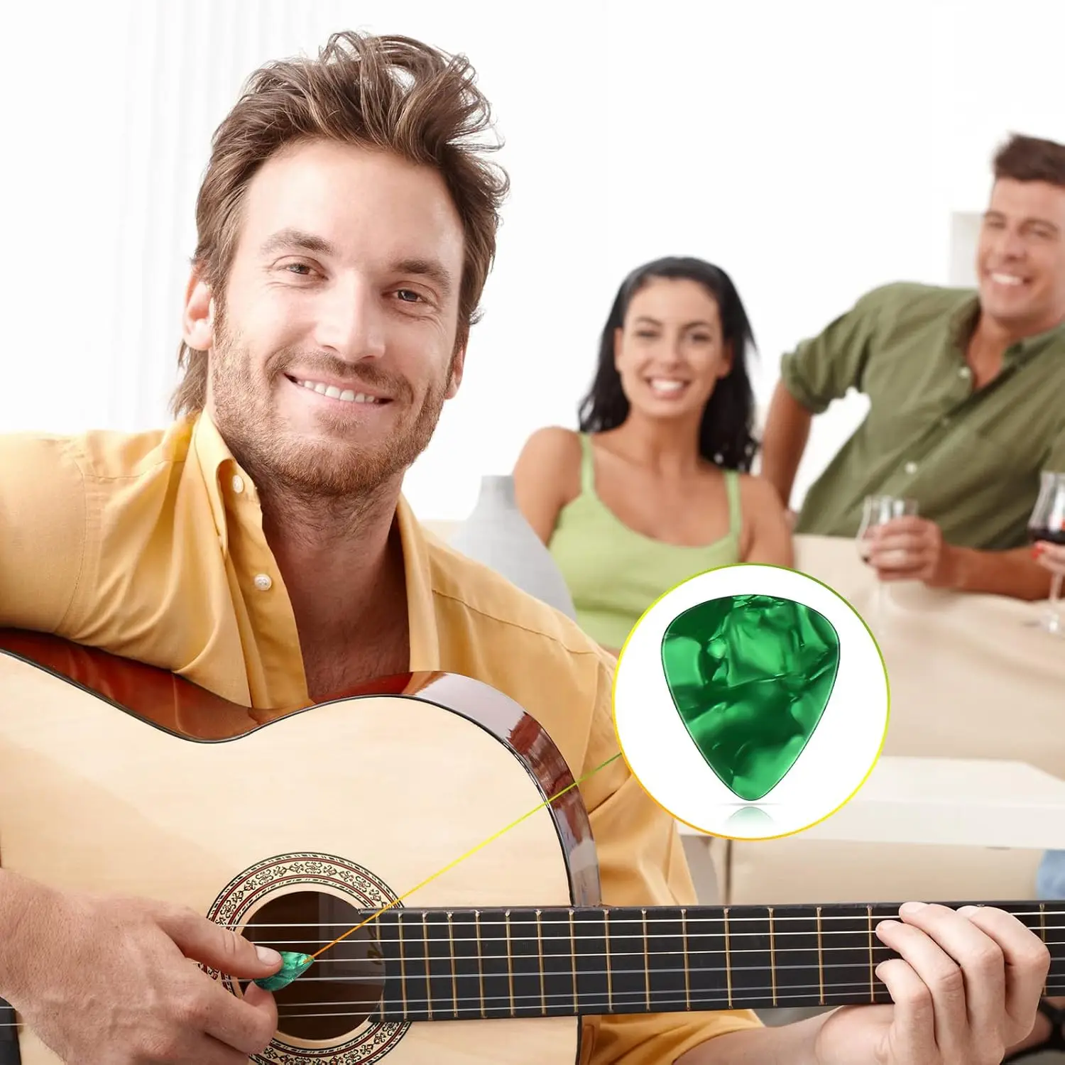 100Pcs Multicolour Guitar Accessories Not Easily Deformed 0.46mm Shape Stability Ukulele Paddles Good Quality Guitar Pick