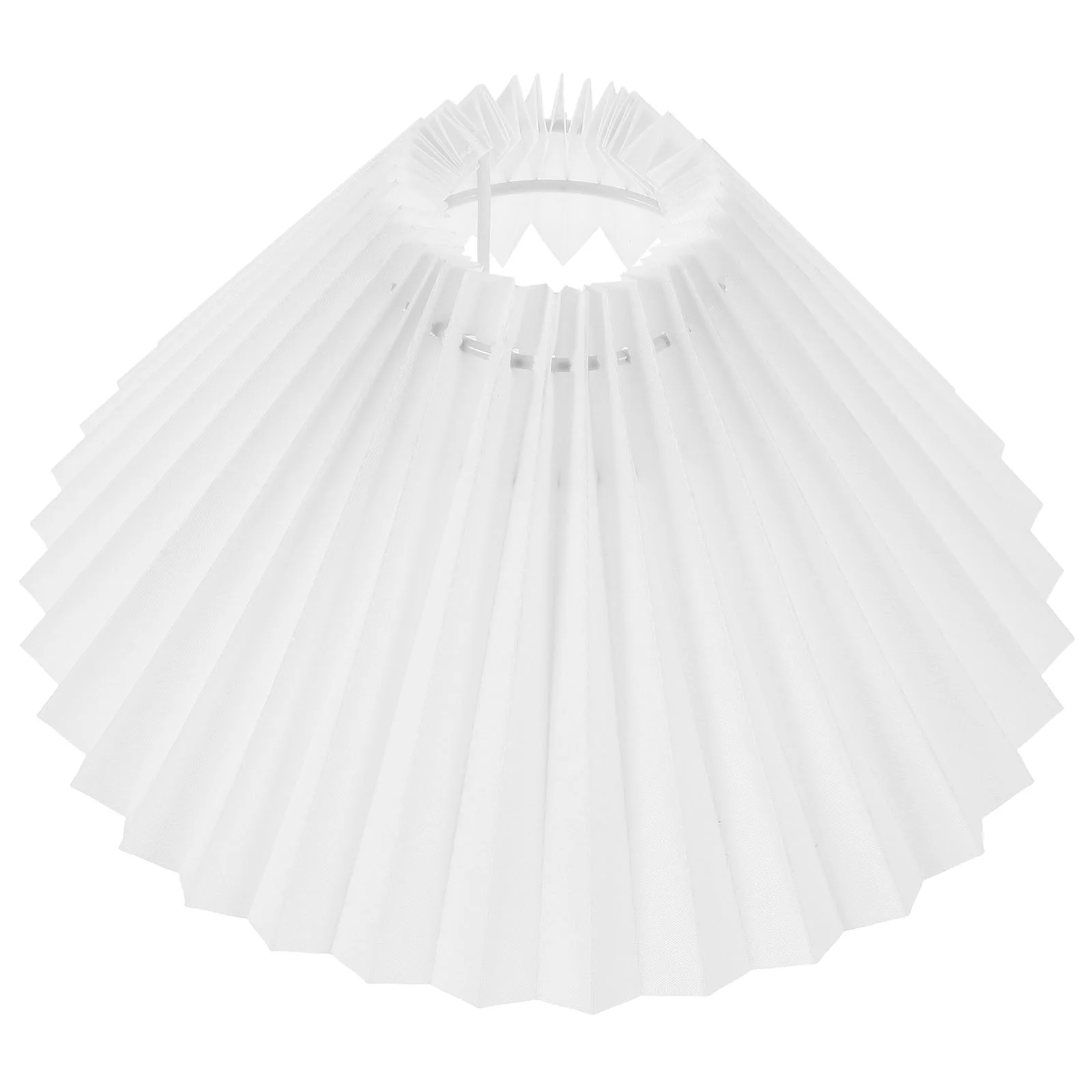 

Lamp for Desk Vintage Decor Pleated Table Lampshade Shades Floor Light Covers Halloween Lampshades White