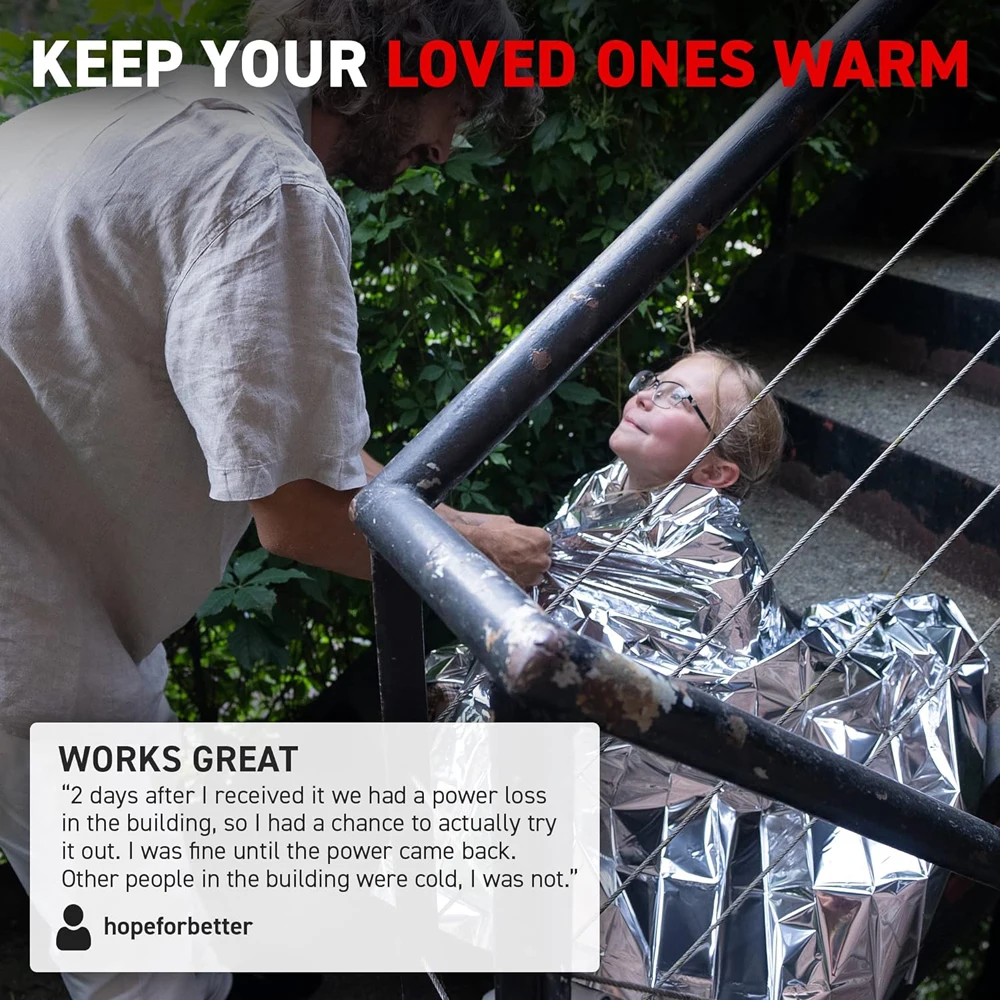 Emergency Blanket Outdoor Survive First Aid Military Outdoor Survive Rescue Kit Windproof Foil Thermal Blanket for Camping Hiki