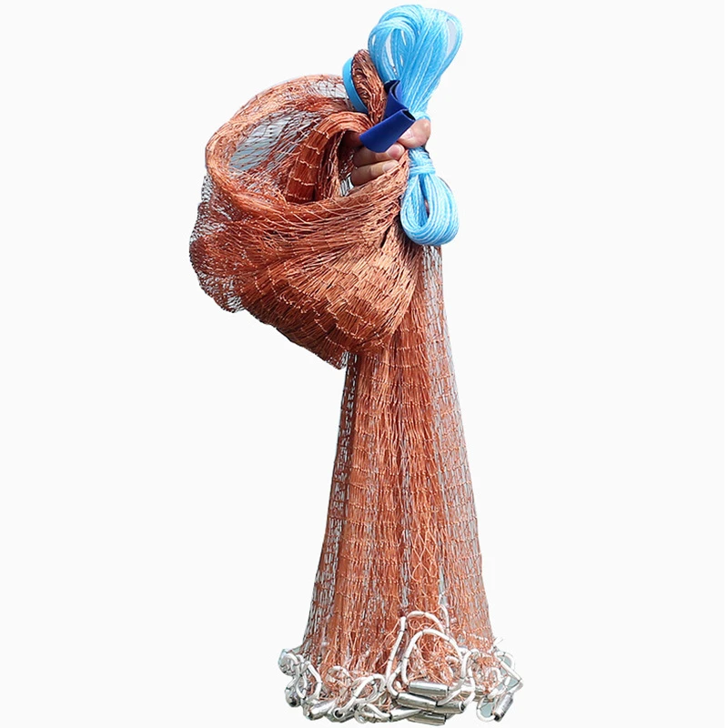 Tyre Lline Fishing Network Steel Sinker Hand Throw Fish Net