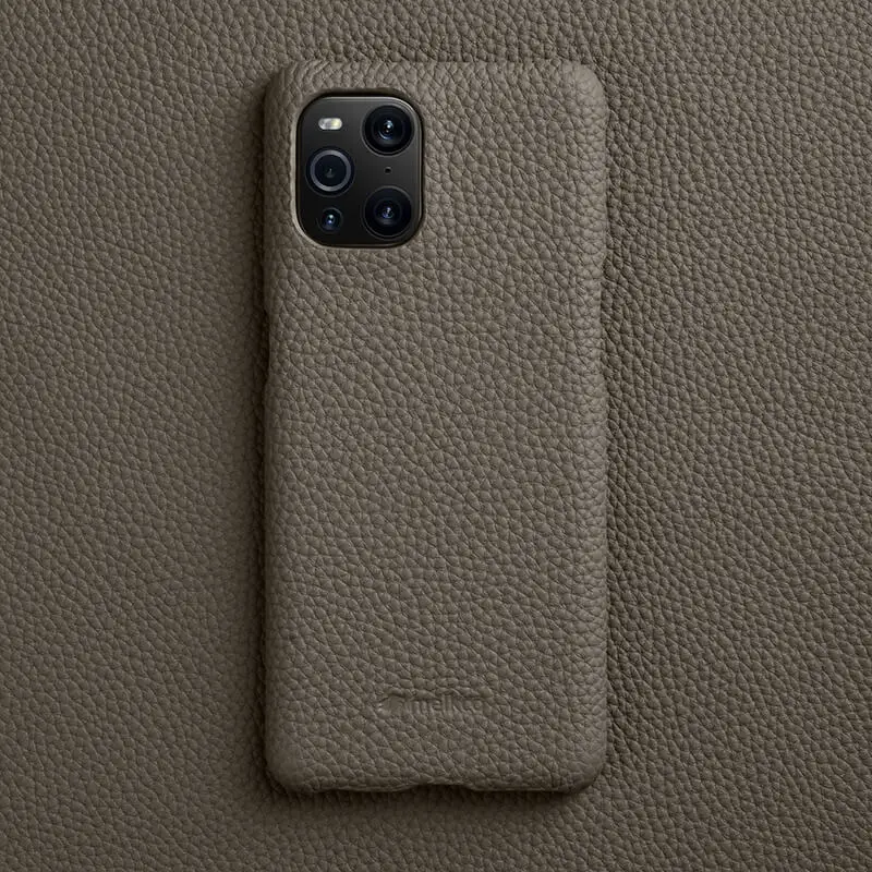 

Чехол из натуральной кожи для телефона OPPO Find X3 Pro