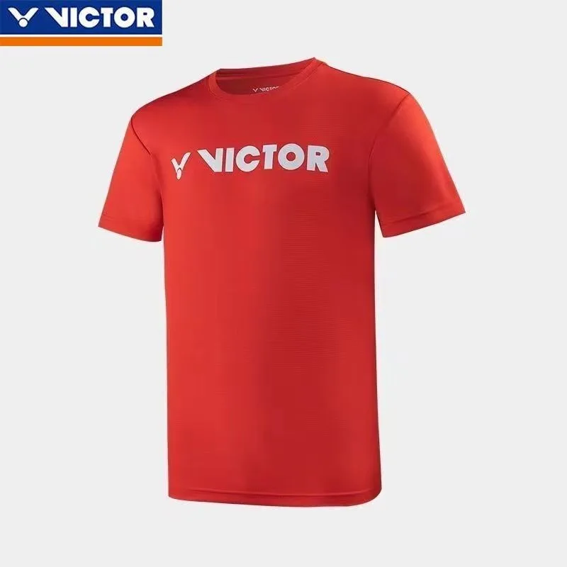 VICTOR New Trendy Men and Women Couples Badminton Set Quick-drying Breathable Sports Competition Training Top Shorts