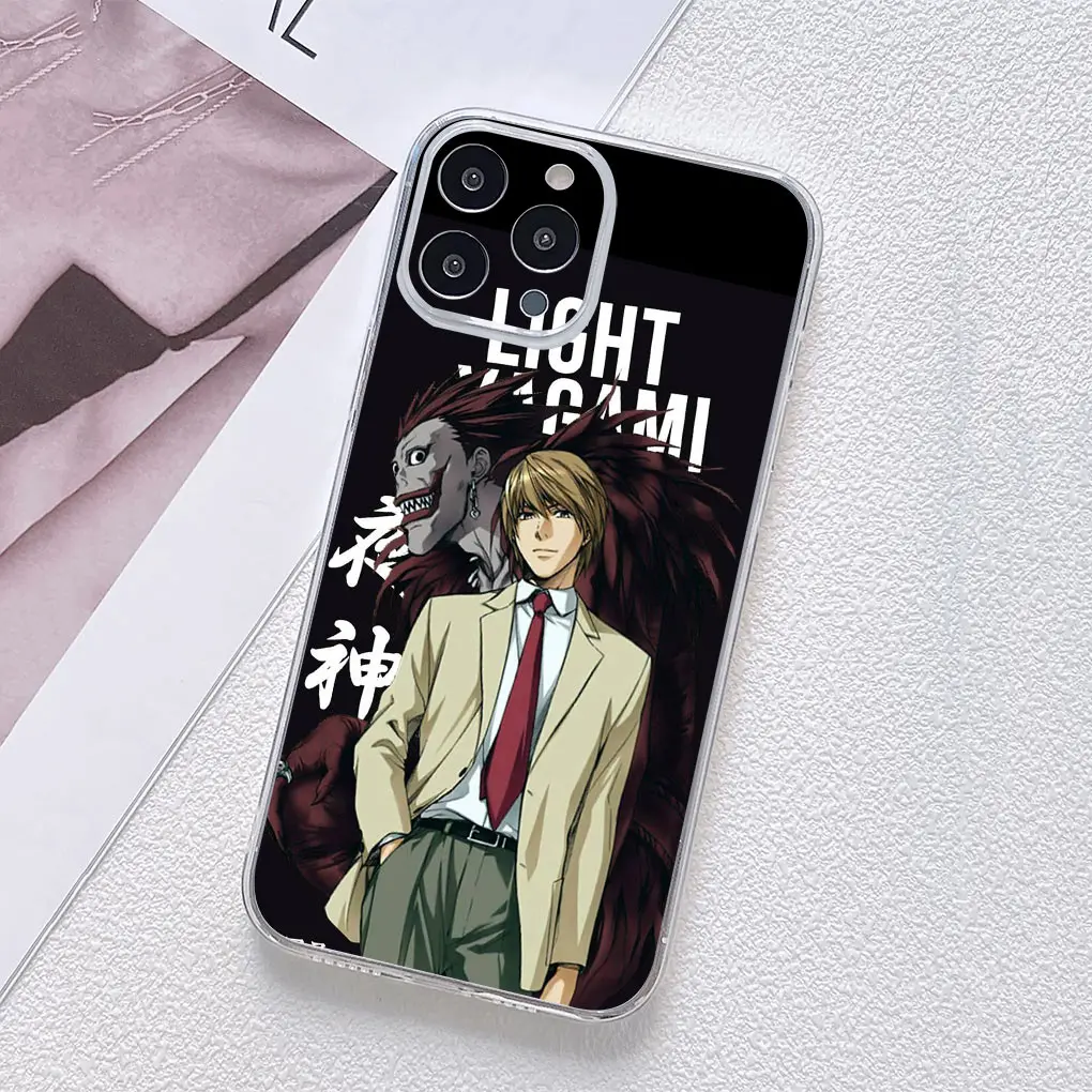 Ryuk Kira Rem Misa Death Note L Cover Phone Case