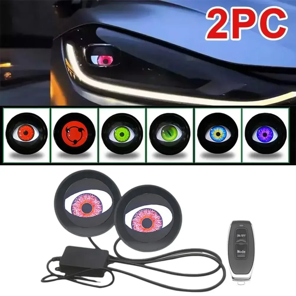 12v-olhos-de-controle-remoto-din-micos-diabo-olhos-led-luzes-do-carro-2 ...