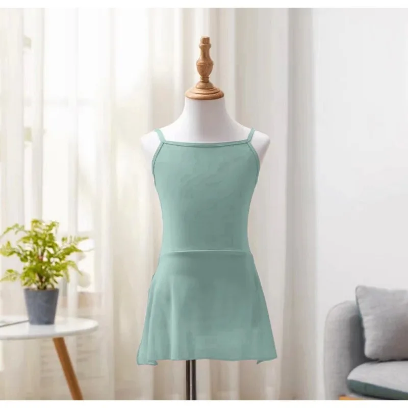 Children's Halter One-piece Dress Dance Dress Summer Girls Test Body One-piece Children's Ballet Chinese Dance Practice