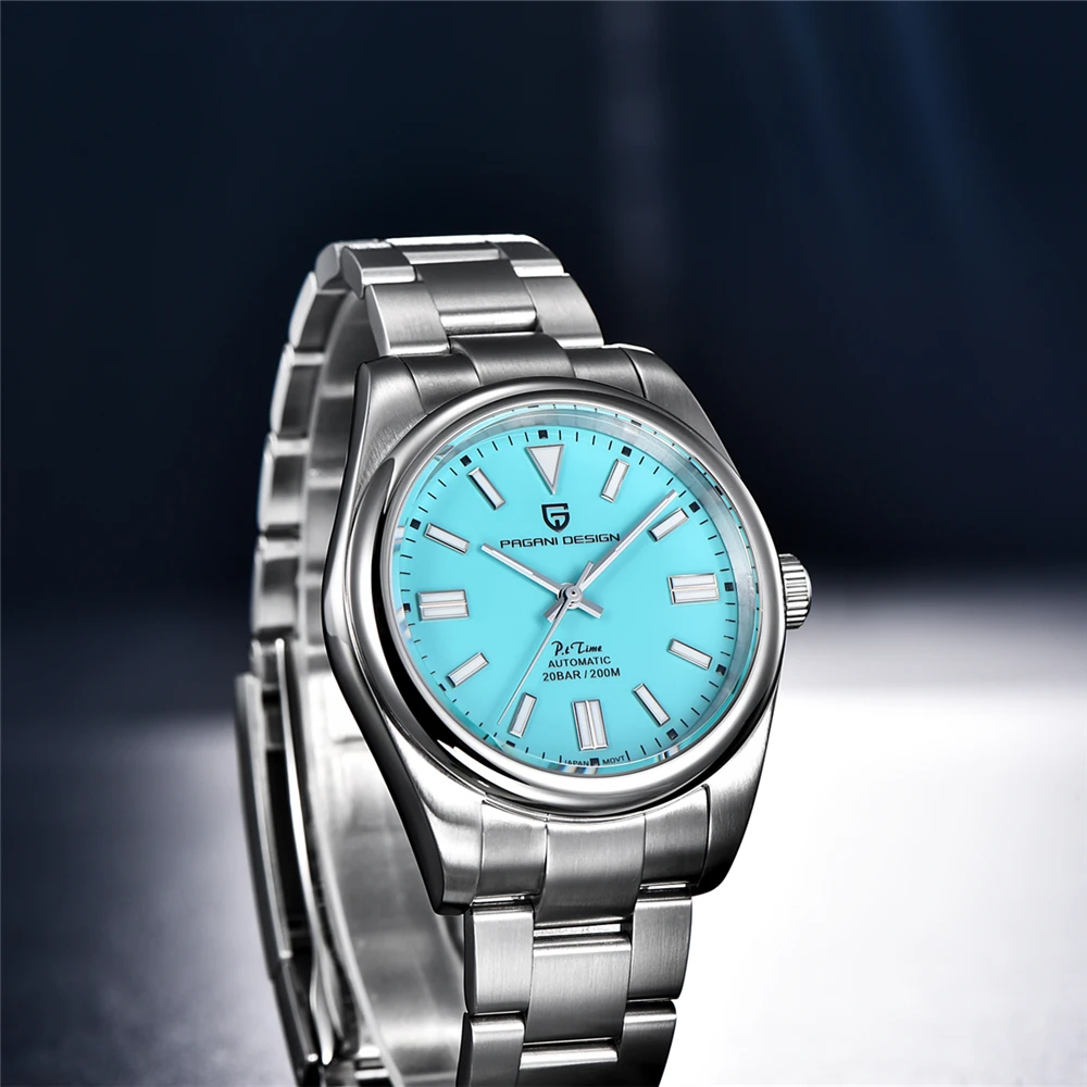 PAGANI Design New 39mm Men's Mechanical Watches NH35 Automatic Watch Sapphire Stainless Steel 20Bar Waterproof Reloj Hombre
