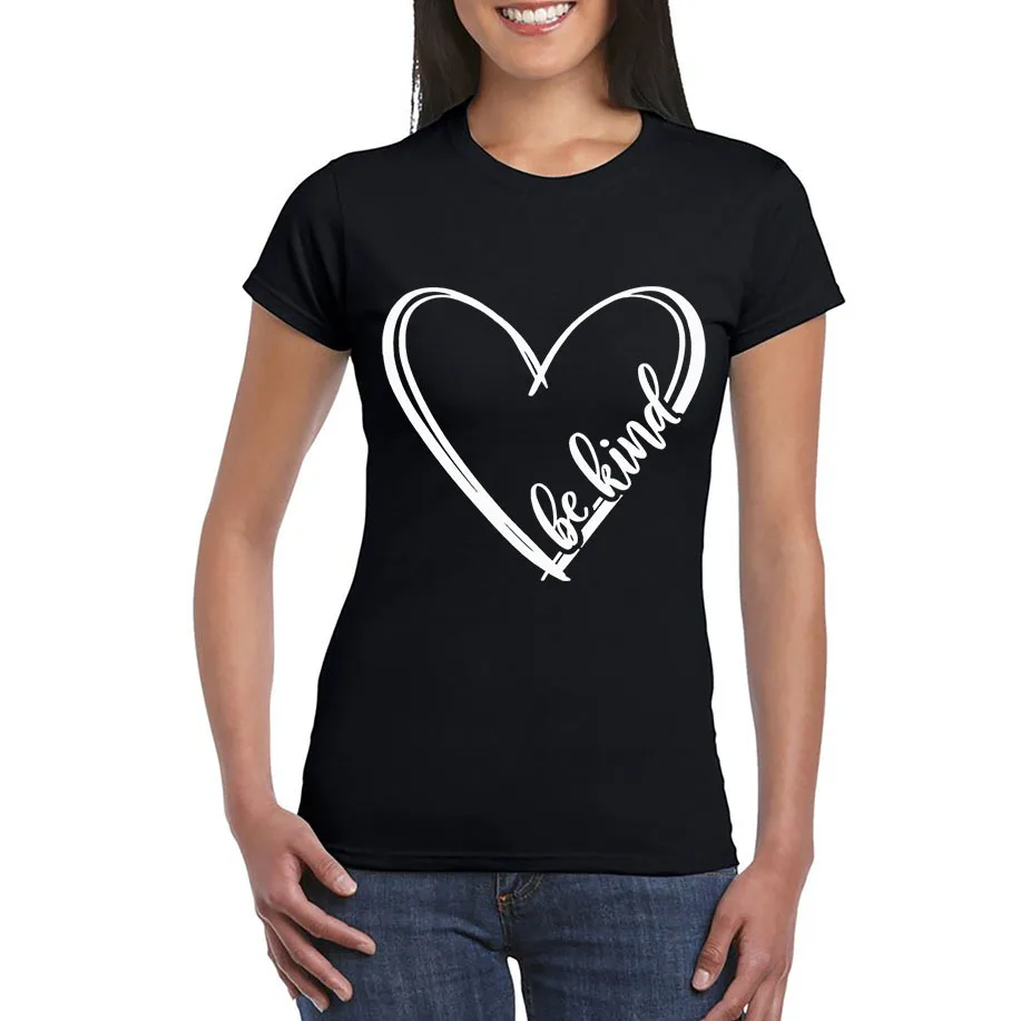 

YRYT новая летняя женская футболка с коротким рукавом и принтом в виде сердца