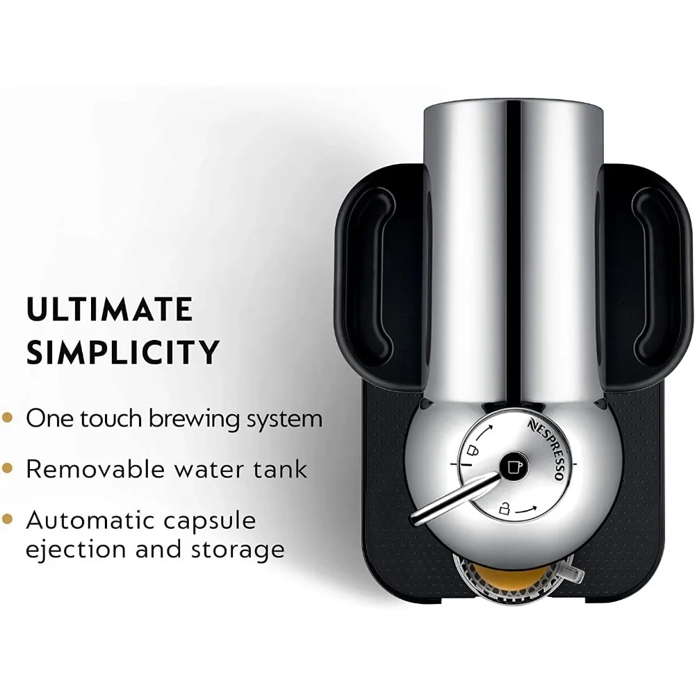Coffee and Espresso Machine, Capsule coffee machine, household use, 5 Cups, Chrome 3