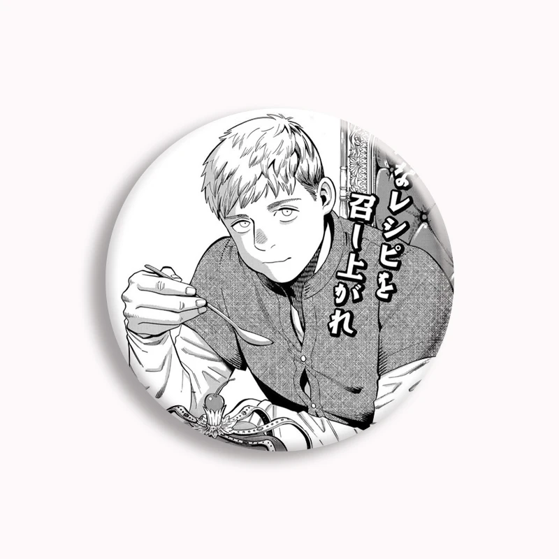 Фото Аниме Dungeon Meshi вкусная в подземелье Кнопка булавка Thorden Laios Senshi Donato Marcille Tims Izutsumi брошь значки сумка Декор №2