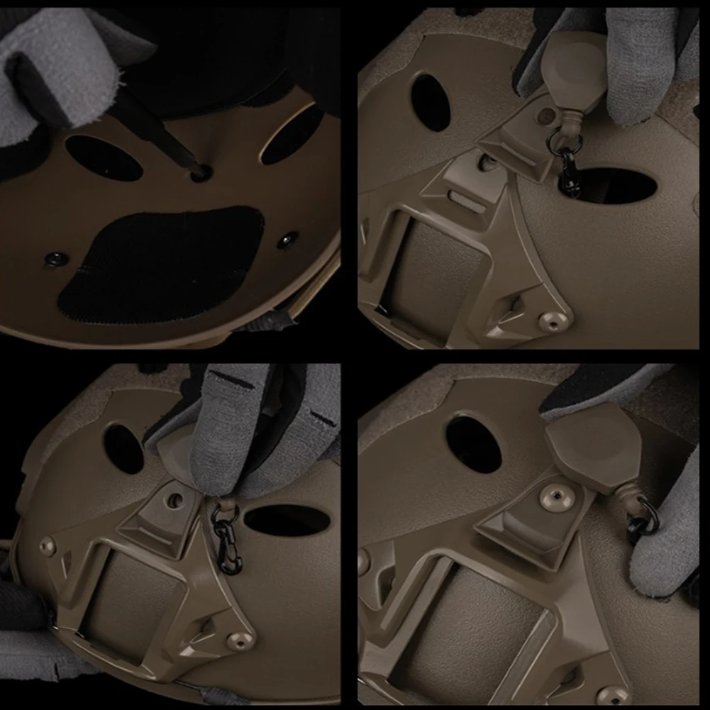 Helmet VAS NVG Base Lanyard NVG Mount Safety Lanyard Night Vision Goggles Anti-fall Telescopic Rope for Fixed Night Vision Model