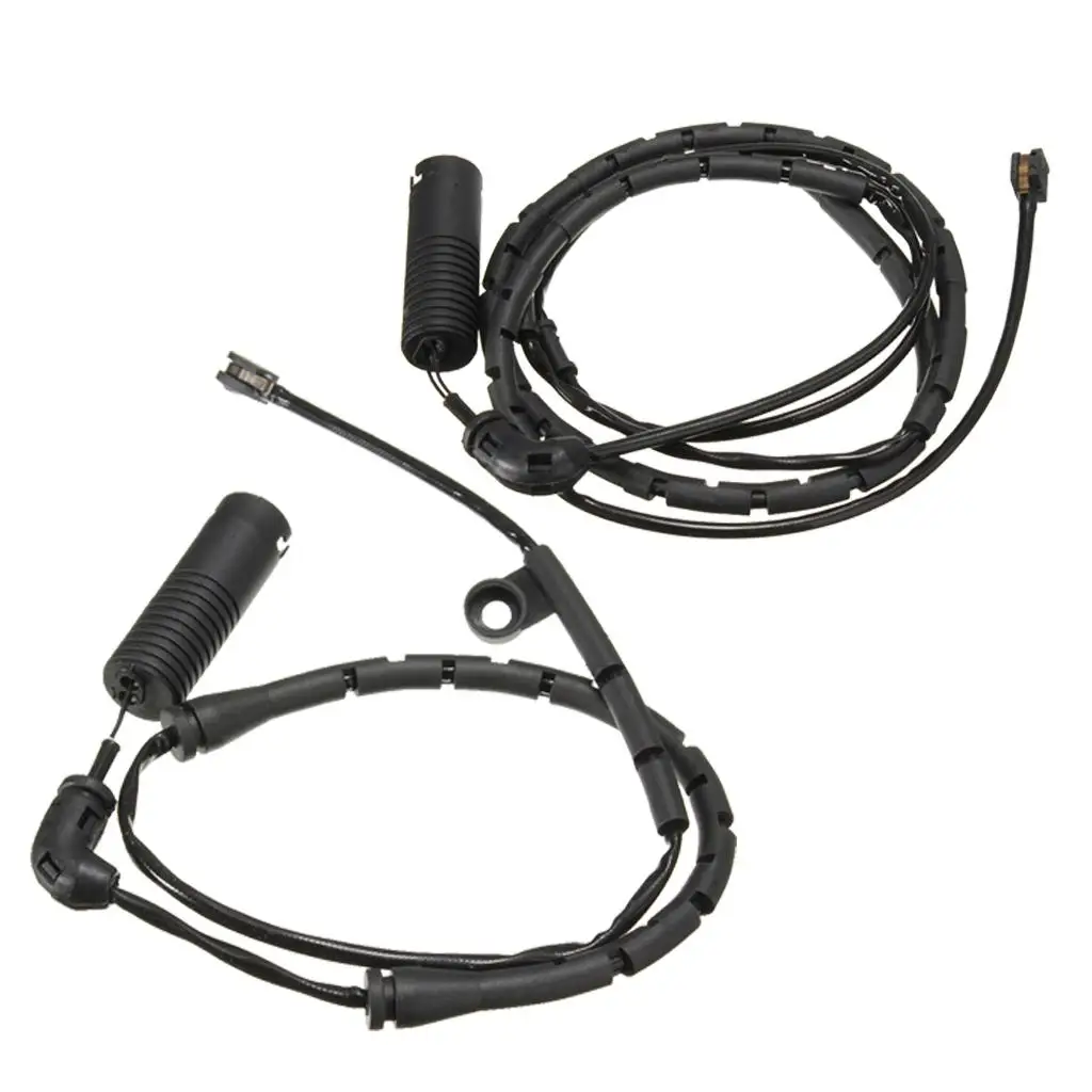 Conjunto de 2, sensor de pastilha de freio dianteiro + traseiro para BMW Série 3 E46 E85 Z4, acessórios de reposição, plástico, preto