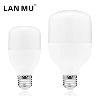 E27 LED 전구 60W 50W 40W 30W 20W 15W 10W 5W Lampada LED 조명 220V 깜박임 없음 LED 램프, 스포트라이트 조명 앰플 전구