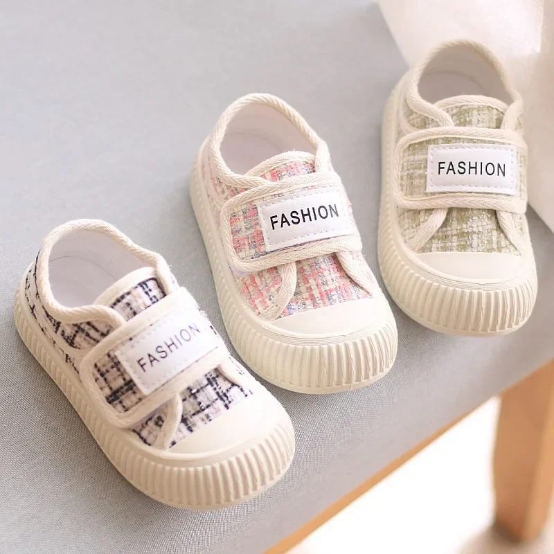 Spring Autumn Fashion Kids Canvas Shoes Casual Sport Boys Girls Sneakers Shoes Soft Rubber Sole Flat Children Canvas Shoes 21-26 2