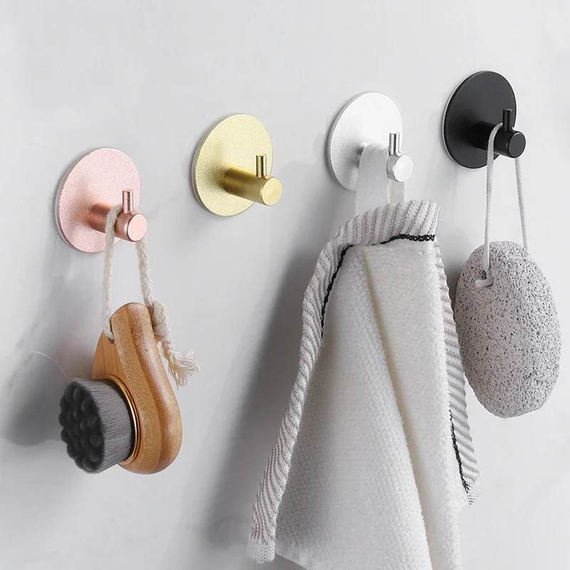 Self-adhesive Wall Stickers Hooks For Bathroom Kitchen Organizer Hook Hanging Towel Robe Cloth Key Bag Door Motorhome Hanger