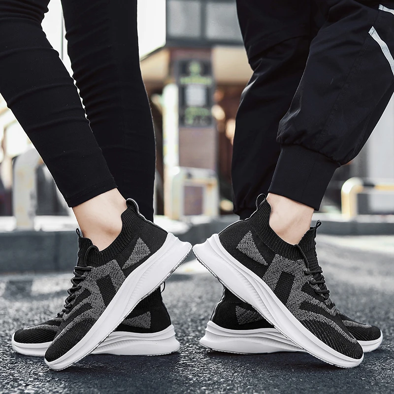 

Shoes for Men Fashion Casual Shoes 2023 New Spring Mesh Couple Shoes Comfort Lightweight Thick Sole Sneakers Tenis Para Hombre