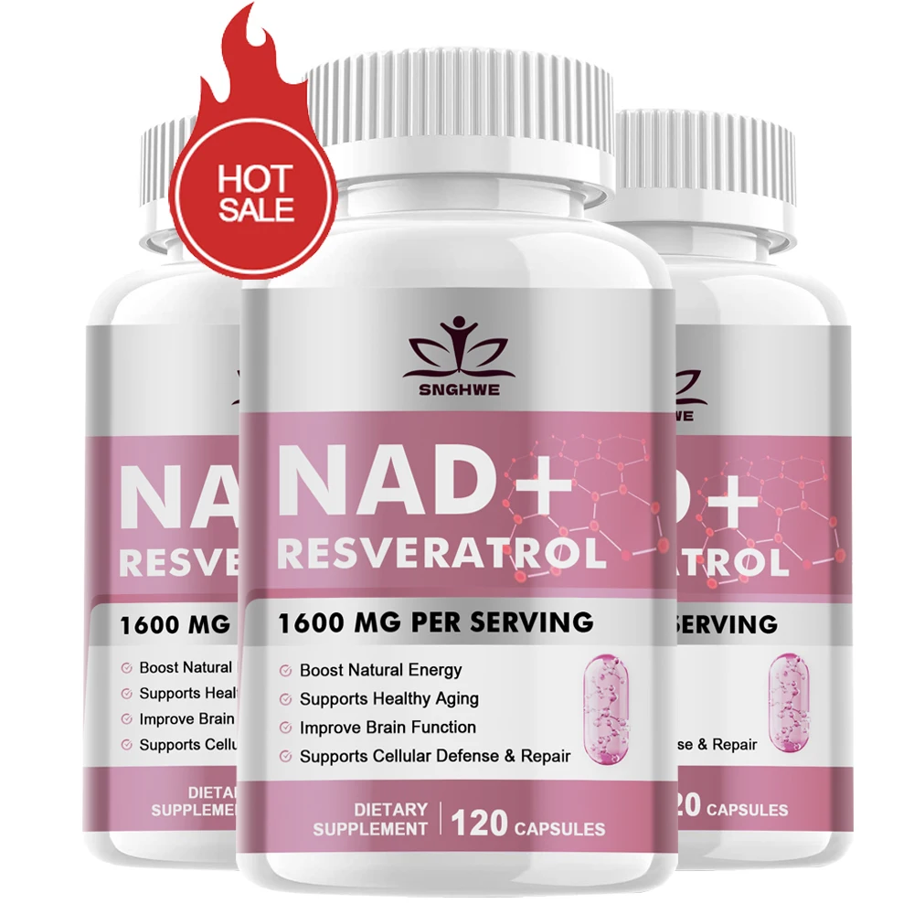 Nad+ Supplement Capsules SNGHWE NAD+ Supplements Anti-Aging Cell Booster Supports Natural Energy Strengthens The Immune System