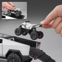 1/24 Cyber toy truck Pickup Alloy Car Model Diecasts Metal Toy Off-road Vehicles Truck Car Model Sound and Light Childrens Gift 2