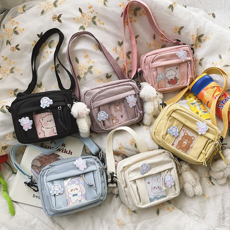 

New Kawaii Bags Girls 2023 Trend JK Transparent Bag Small Crossbody Bag For Women Purses and Handbags Shoulder Bag Itabag Bolso