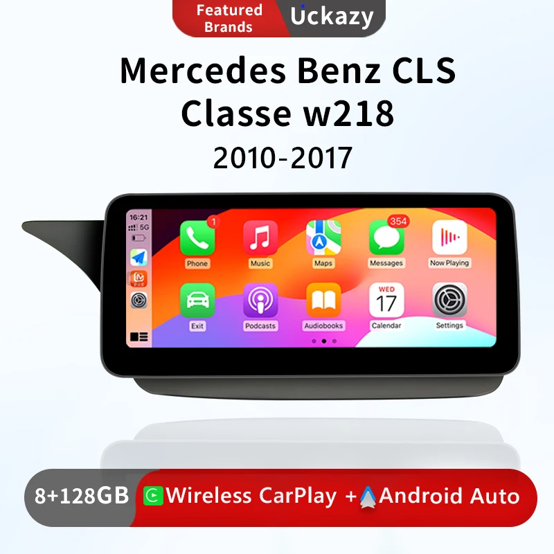 

1920*720 беспроводной Carplay Android 12 автомобильный радиоприемник для Mercedes Benz CLS Class CLS-Class W218 2010-2018 мультимедийный GPS стерео экран