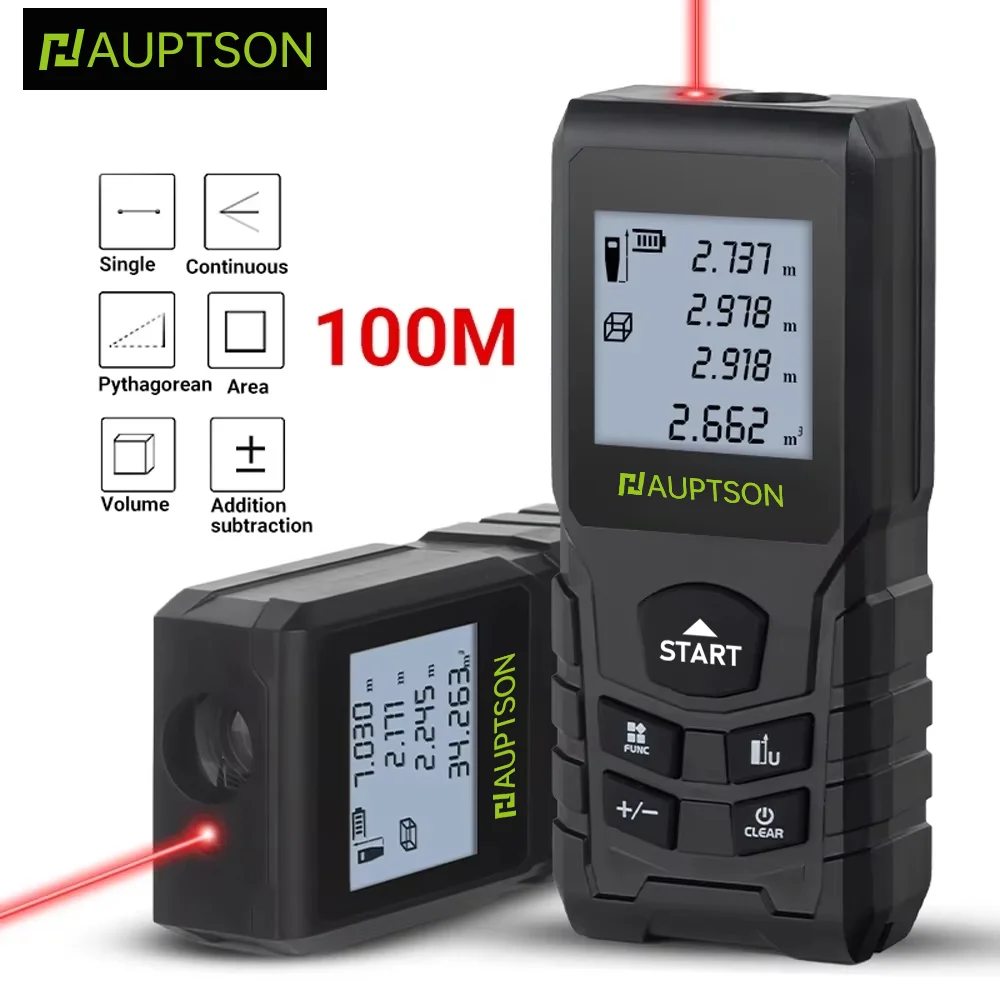 Laser Rangefinder HAUPTSON 70/100M Distance Meter Range Finder Building