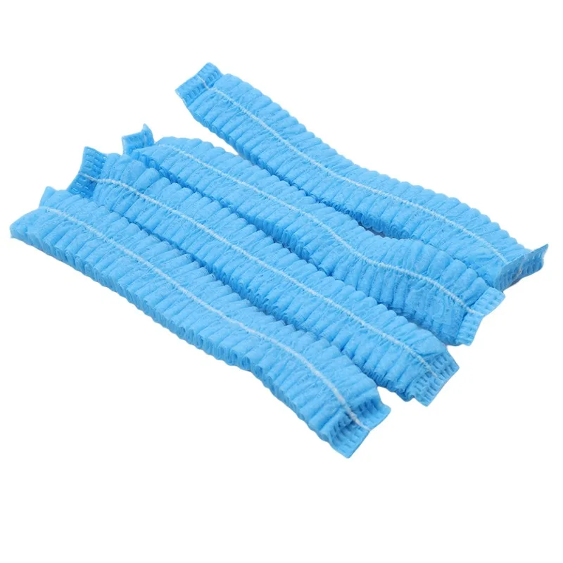 Kitchen Disposable Hair Head Covers Net Bouffant Dustproof Anti Dust Caps Breathable Shower Bathing Hats 100PCS