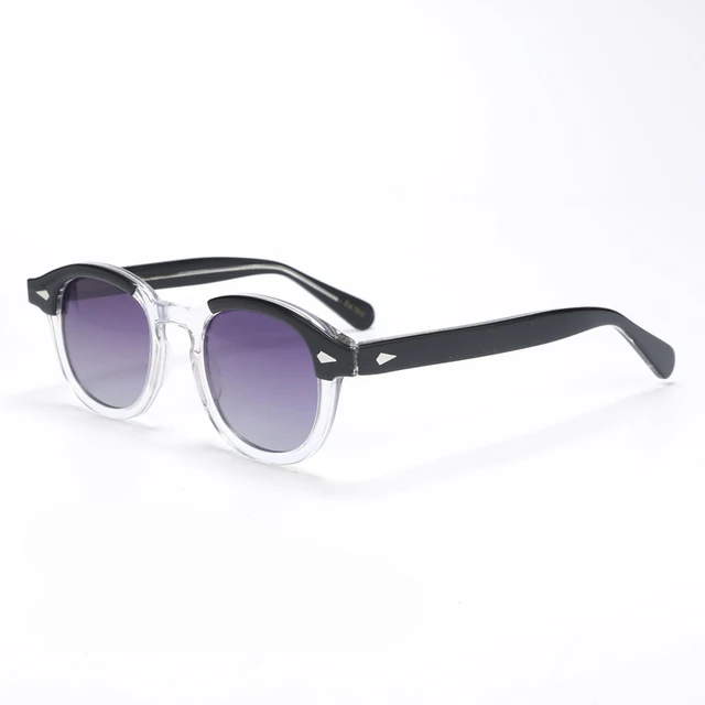 Occhiali Da Sole Ovali Retrò Stile Johnny Depp - Lenti Polarizzate UV400 Per Uomo E Donna - Foto 4