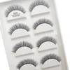 Transparent 3D Mink Eyelashes, Natural Clear False Eye Lashes, Soft Invisible Eyelash, Wispy Makeup Faux Cils, H13 X08, 5 Pairs 2