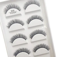 Transparent 3D Mink Eyelashes, Natural Clear False Eye Lashes, Soft Invisible Eyelash, Wispy Makeup Faux Cils, H13 X08, 5 Pairs 2